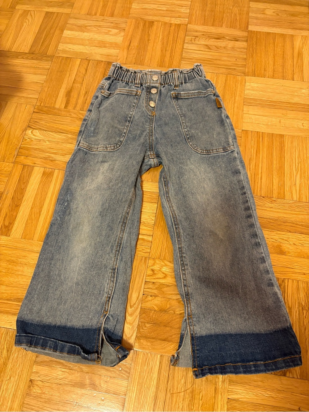 Souris mini Kids Wide-Leg Denim Jeans 6 years